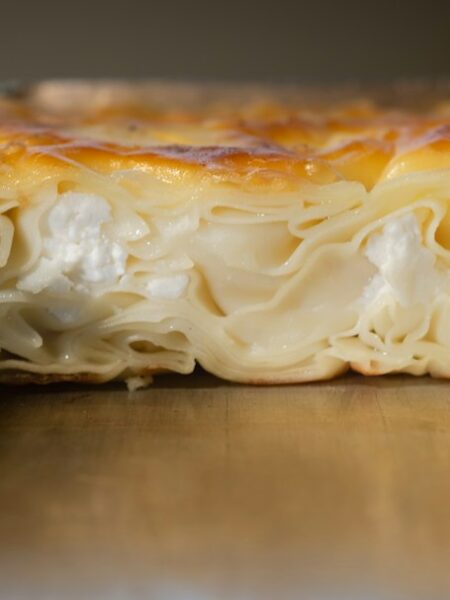 Timballo di garganelli al forno in crosta di pasta brisée