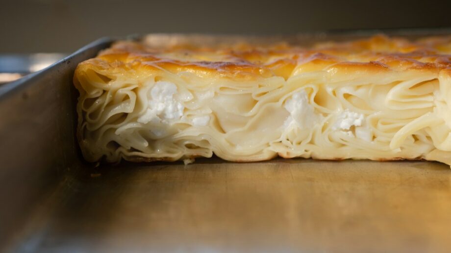 Timballo di garganelli al forno in crosta di pasta brisée